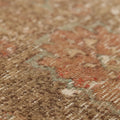 Vintage Malatya Turkish Runner Rug 2x3 ft — Brown & Beige Distressed
