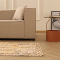 Vintage Manisa Turkish Area Rug 3x4 ft — Beige Distressed