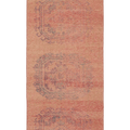 Vintage Manisa Turkish Runner Rug 2x6 ft — Orange & Gray maximalist