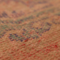 Vintage Manisa Turkish Runner Rug 2x6 ft — Orange & Gray maximalist