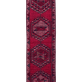 Vintage Southeastern Persian Style Runner Rug 3x11 ft — Red & Pink Geometric
