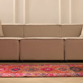 Vintage Southeastern Persian Style Runner Rug 3x13 ft — Red & Pink Geometric