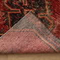 Vintage Malatya Turkish Runner Rug 3x11 ft — Red & Brown Geometric