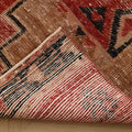 Vintage Malatya Turkish Runner Rug 3x14 ft — Red & Beige Geometric