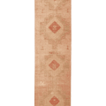 Vintage Malatya Turkish Runner Rug 3x11 ft — Beige & Red Geometric