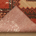 Vintage Malatya Turkish Runner Rug 3x13 ft — Red & Beige Geometric