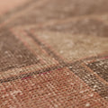 Vintage Malatya Turkish Runner Rug 3x13 ft — Red & Brown Geometric