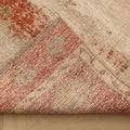 Vintage Malatya Turkish Runner Rug 3x11 ft — Red & Beige Geometric