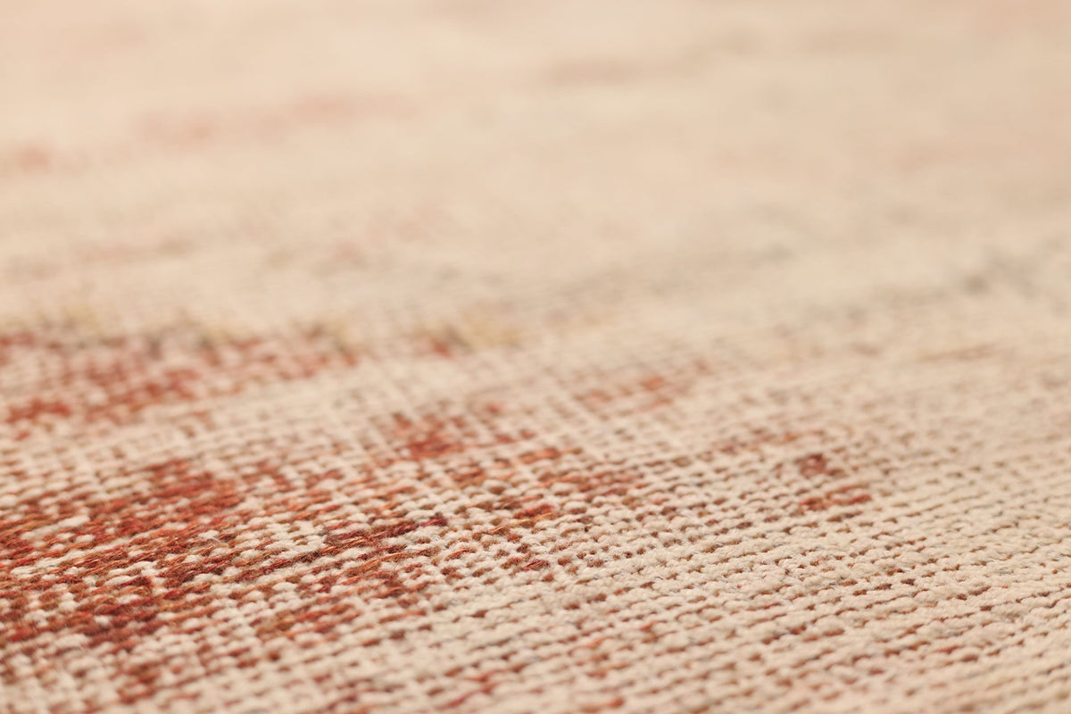 Vintage Malatya Turkish Runner Rug 3x11 ft — Red & Beige Geometric