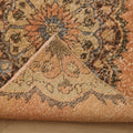 Vintage Konya Turkish Runner Rug 3x11 ft — Orange & Brown Floral