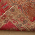 Vintage Southeastern Persian Style Runner Rug 3x13 ft — Red & Brown Geometric