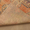 Vintage Nevşehir Turkish Runner Rug 3x6 ft — Orange & Beige Distressed