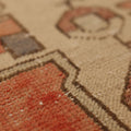 Vintage Nevşehir Turkish Runner Rug 2x6 ft — Red & Beige Geometric