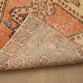 Vintage Nevşehir Turkish Runner Rug 3x7 ft — Orange & Beige Floral