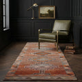 Persian Style Runner Rug in a styled room