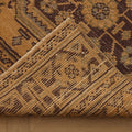 Vintage Konya Turkish Runner Rug 3x11 ft — Beige & Brown Floral