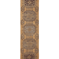 Vintage Konya Turkish Runner Rug 3x11 ft — Beige & Brown Floral