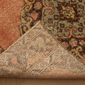 Vintage Konya Turkish Runner Rug 2x13 ft — Orange & Brown Geometric