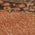 Vintage Konya Turkish Runner Rug 2x13 ft — Orange & Brown Geometric