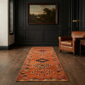 Persian Style Runner Rug in a styled room