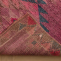 Vintage Southeastern Persian Style Runner Rug 3x11 ft — Pink & Red Geometric