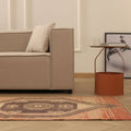Vintage Malatya Turkish Runner Rug 2x11 ft — Red & Brown Geometric (No. 27038)