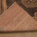 Vintage Malatya Turkish Runner Rug 2x11 ft — Red & Brown Geometric (No. 27038)