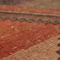 Vintage Malatya Turkish Runner Rug 2x11 ft — Red & Brown Geometric (No. 27038)