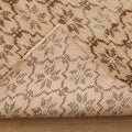 Vintage Manisa Turkish Runner Rug 3x10 ft — Beige & Brown Floral