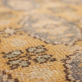 Vintage Manisa Turkish Runner Rug 2x10 ft — Beige & Blue Floral