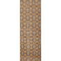 Vintage Manisa Turkish Runner Rug 2x10 ft — Beige & Blue Floral