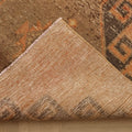 Vintage Malatya Turkish Runner Rug 3x11 ft — Orange & Brown Southwestern