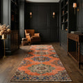 Turkish Runner Rug in a styled room