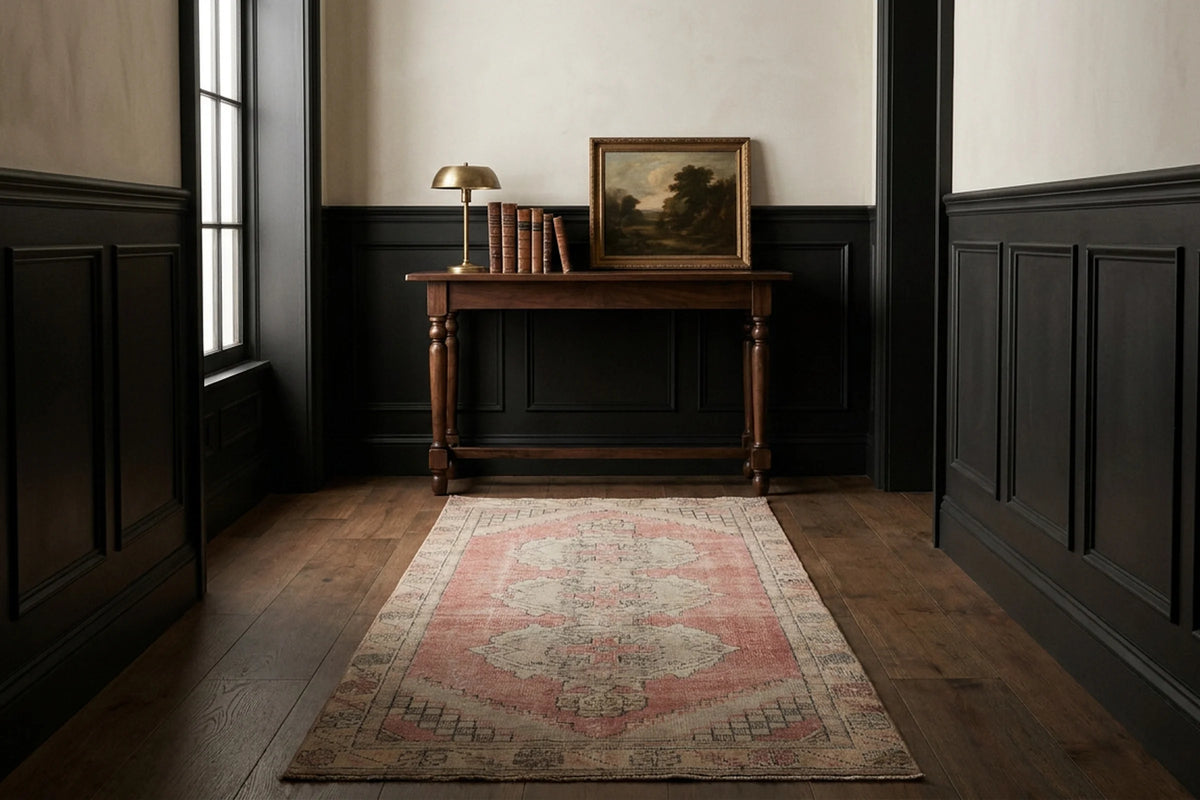 Turkish Runner Rug in a styled room