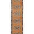 Vintage Manisa Turkish Runner Rug 2x10 ft — Orange & Blue Floral (No. 28028)
