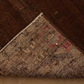 Vintage Van Turkish Runner Rug 4x11 ft — Brown & Beige Floral
