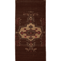 Vintage Van Turkish Runner Rug 4x11 ft — Brown & Beige Floral