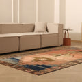 Vintage Adana Turkish Runner Rug 5x9 ft — Red & Brown Geometric