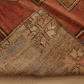 Vintage Adana Turkish Runner Rug 5x9 ft — Red & Brown Geometric