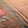 Vintage Adana Turkish Runner Rug 5x9 ft — Red & Brown Geometric