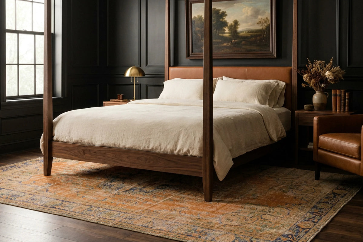 Turkish Area Rug in a styled room