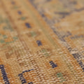 Vintage Manisa Turkish Area Rug 6x9 ft — Orange & Blue Distressed (No. 28352)