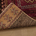 Vintage Malatya Turkish Runner Rug 2x11 ft — Brown & Red Geometric (No. 28760)