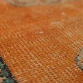 Vintage Manisa Turkish Runner Rug 2x10 ft — Orange & Blue Floral (No. 29059)
