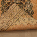 Vintage Konya Turkish Runner Rug 3x12 ft — Orange & Brown Geometric (No. 29065)