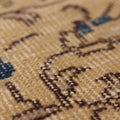 Vintage Isparta Turkish Runner Rug 2x10 ft — Beige & Blue Floral