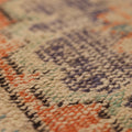 Vintage Manisa Turkish Runner Rug 2x10 ft — Orange & Blue Floral (No. 29097)