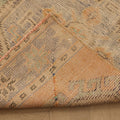 Vintage Manisa Turkish Runner Rug 2x11 ft — Orange & Blue Geometric