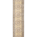 Vintage Manisa Turkish Runner Rug 2x10 ft — Beige & Brown Geometric (No. 29123)