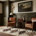 Persian Style Runner Rug in a styled room